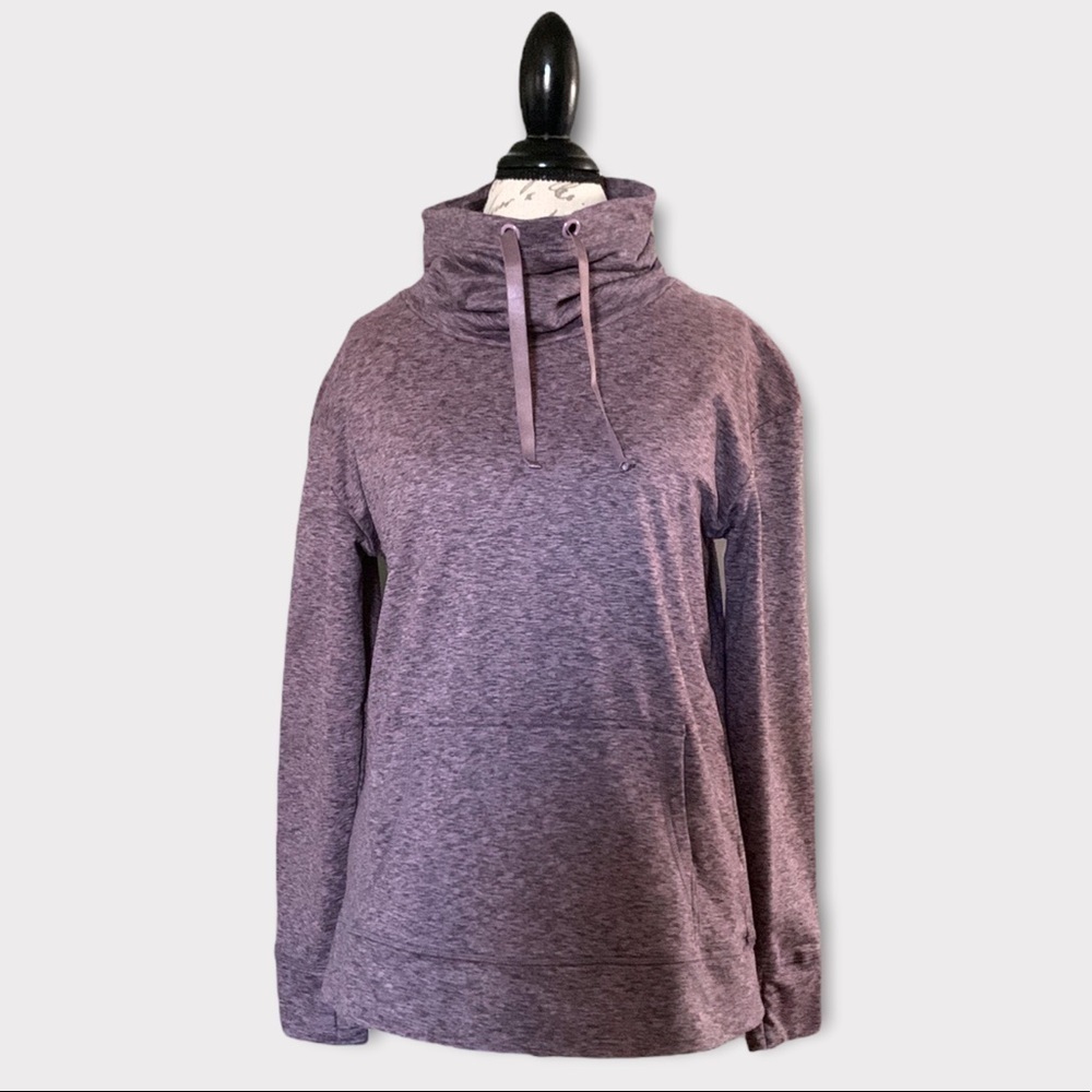 CRANE Ladies Pullover - Dusty Lilac and Gray Heathered